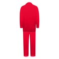 thumbnail image 3 of Mens Pajamas Set Long Sleeve Pajamas Set Solid Home Wear Pajamas Two-Piece Set Red 3XL, 3 of 3