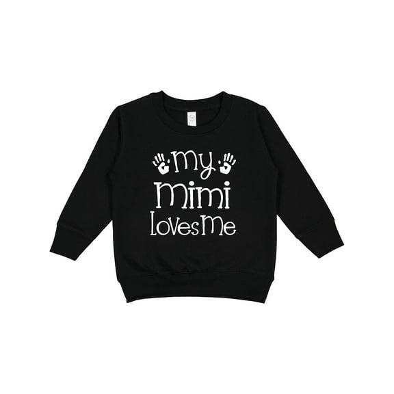 Inktastic My Mimi Loves Me Grandkids Toddler Sweatshirt