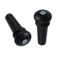 thumbnail image 1 of s Black Ebony Acoustic Guitar s With Shell Dot Inlay String Instrument Parts White Dot Inlay, 1 of 10