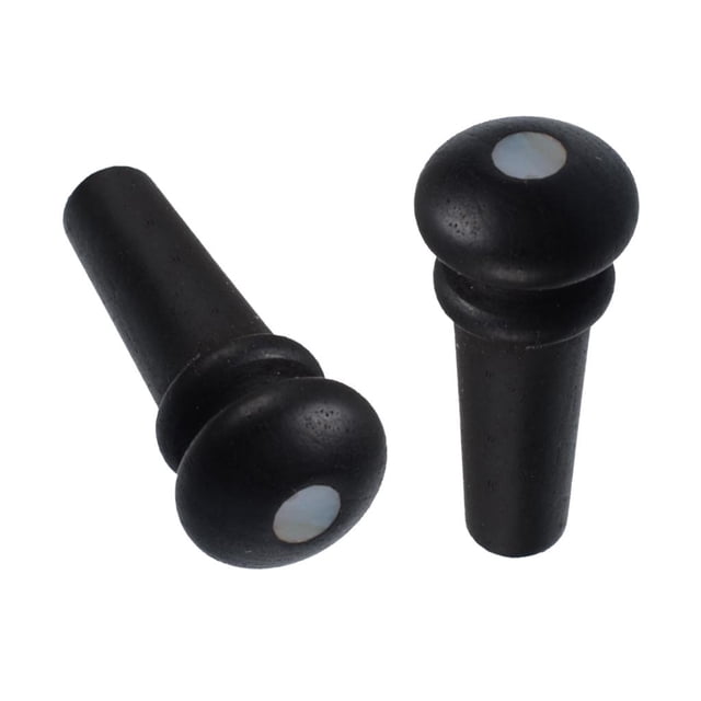 s Black Ebony Acoustic Guitar s With Shell Dot Inlay String Instrument Parts White Dot Inlay