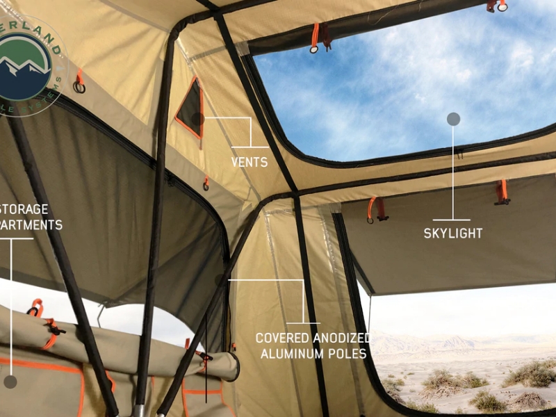 Overland VS 18019933 TMBK 2 Person Roof Top Tent W/Rain Fly All Non