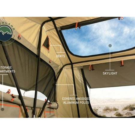 Overland VS 18019933 TMBK 2 Person Roof Top Tent W/Rain Fly All Non-Spec (Best Roof Top Tent For The Money)