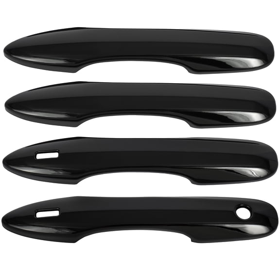 SCITOO Pack of 4 Front Rear Left Driver and Right Passenger Side Door Handle Covers Black Exterior Outside Outer Door Handle Covers for 2020-2021 for Toyota Avalon/Corolla 2018-2021 for Toyota Camry