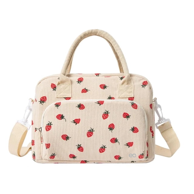 Lonchera Moda 23cm 10l Térmica 6 Compartimentos Caqui&Fresa 001