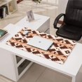 thumbnail image 3 of Long Mouse Pads for Desk,Brown Geometric Boho Pattern Desk Mats on Top Of Desks, Desk Mouse Pad Extra Large with 3mm Non-Slip Base and Stitched Edge for Gaming,Office,Work,Home 31.5"x15.7", 3 of 6