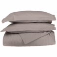thumbnail image 1 of Egyptian Cotton 650 Thread Count Stripe Duvet Cover Set  Full/Queen-Grey, 1 of 3