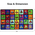 thumbnail image 6 of SAFECASTLE Kids Carpet My ABC Place Alphabet Rug 7'8"x10'4"– Educational ABC Learning Area Rug – Colorful Classroom Rug for Kids, Toddlers, Preschool, Nursery, Playroom, Daycare & Children’s Bedroom, 6 of 6