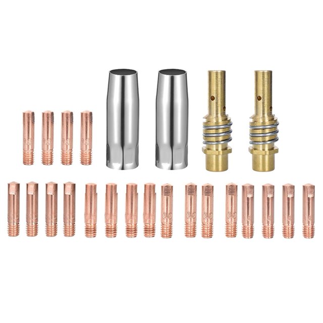 24 Pcs pour Kit d'Accessoires de Soudure 15AK, Embouts de Contact pour Soudure, Soudure à Main