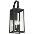thumbnail image 6 of John Timberland Mira Modern Outdoor Wall Light Fixture Flat Black 21 1/2" Clear Glass for Post Exterior Barn Deck House Porch Yard Posts Patio Home, 6 of 9