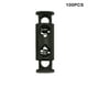 thumbnail image 5 of Jumpingount 100 piezas tapón de plástico cordón de ropa deportiva cordón de bloqueo resorte cuerda de frijol cordón de palanca para ropa con Accesorios de disfraces negro 12 2.5*0.8, 5 of 6