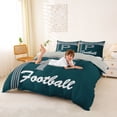 thumbnail image 3 of jejeloiu Gray Green Football Sport Team Duvet Cover Set,Boys Ball Games Bedding Full For Kids,Light Gray Reversible,3-Piece(No Comforter), 3 of 6