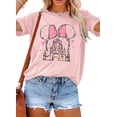 thumbnail image 3 of KimSoong Women Magic Kingdom T-Shirt Castle Graphic Shirts Casual Family Vacation Holiday Shirt Cute Short Sleeve Tee Top, 3 of 7