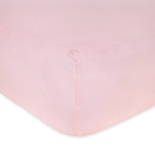 Burt's Bees Baby Solid Organic Crib Sheet, Blossom