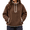Coffee,#079, variant on Womens Fuzzy Fleece Solid Color Casual Jackets Winter Warm Pullover Tops with Pockets,S