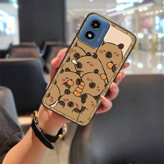 KDY-Phone Case For MOTO G Play 2024/4G/5G, Graffiti TPU Protective Back Cover Anti-dust Cute Phone Pouch Dirt-resistant Cartoon Soft case Durable Waterproof Fashion Design Anti-knock