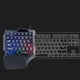 thumbnail image 5 of Teclado mecánico para juegos de una mano Teclas azules Retroiluminación RGB 35 teclas Respuesta rápida con reposamuñecas Controlador de juegos para computadora PC de escritorio Mac Gamers Fokelyi LN-1686, 5 of 5