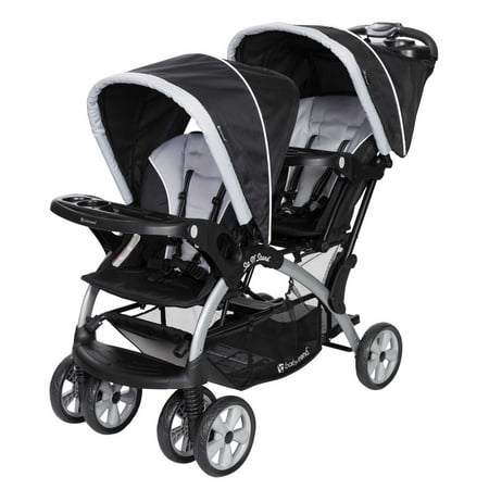 Baby Trend Sit N Stand Infant Toddler Twin Tandem 2 Seat Double Stroller,