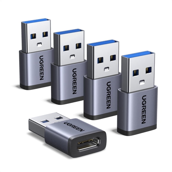 Adaptador USB a USB-C UGREEN de 10 Gbps tipo C hembra a macho x5