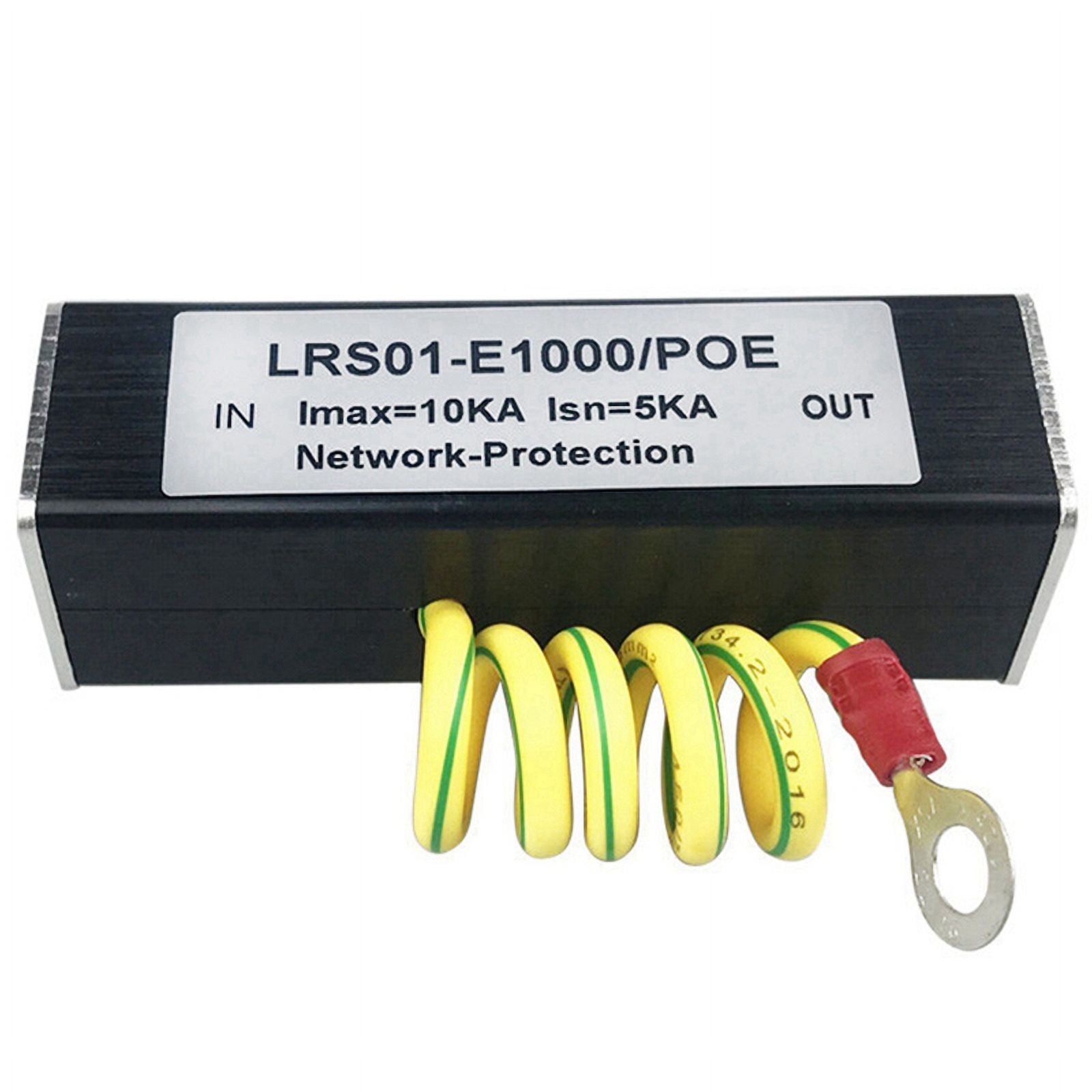4X 100/1000M POE IP Camera Network POE Switch RJ45 & POE Surge Protector Protection Device Arrester SPD 1000M