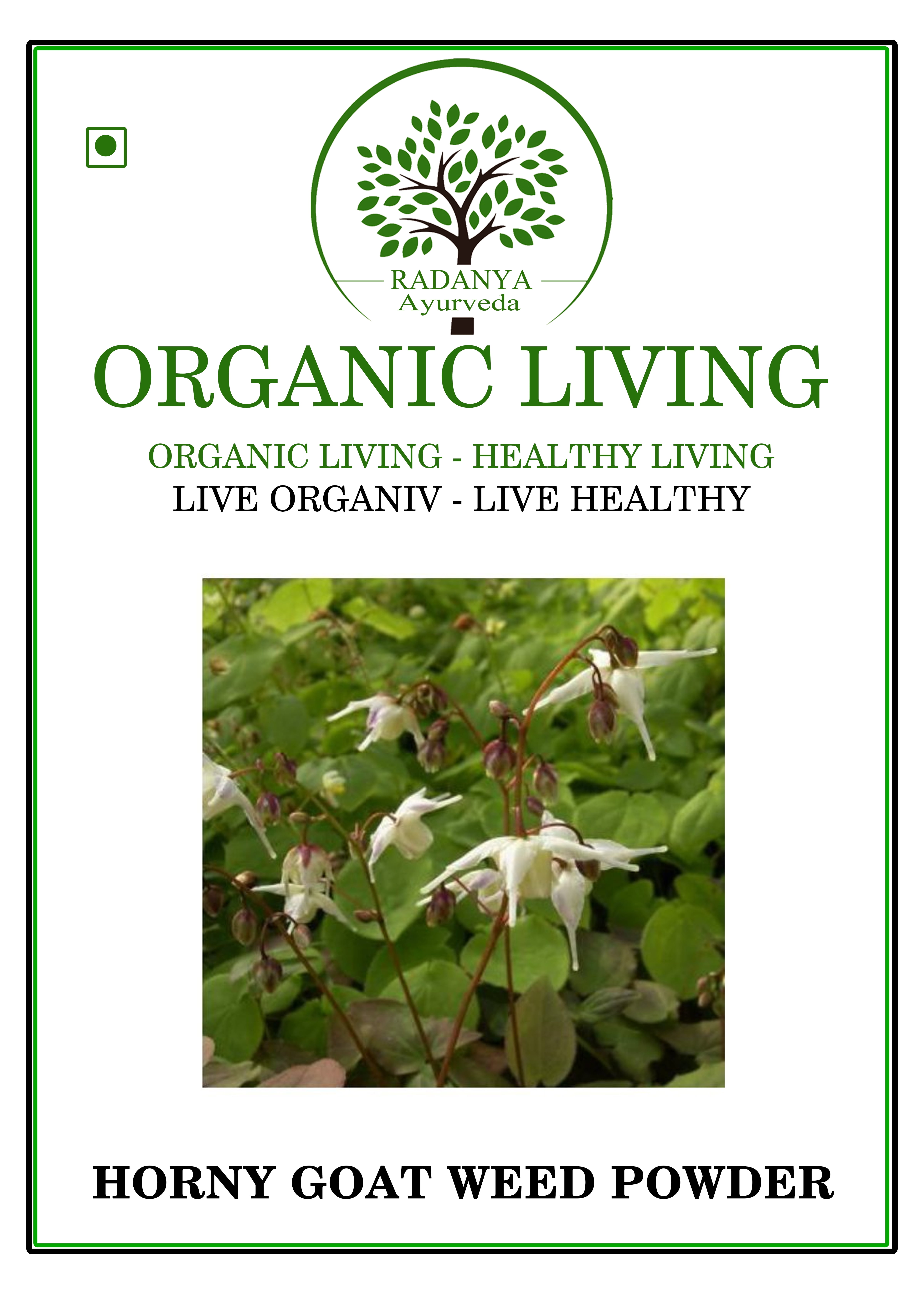 RADANYA Ayurveda Horny Goat Weed Powder, Pack Size 100g