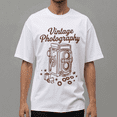 thumbnail image 5 of Men's 100% Cotton Short Sleeve Crewneck Graphic T-Shirt, Soft Breathable Moisture Wicking Casual Basic S-3XL, 5 of 7