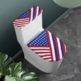 thumbnail image 3 of HELLHERO American Flag Adjustable Elastic Fabric Toilet Lid Cover and Toilet Tank Lid Cover, Washable Easy to Clean Toilet Seat Cover Set for Bathroom Home, 3 of 7