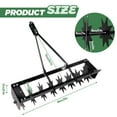 thumbnail image 4 of 32 Inch Tow Behind Spike Aerator Soil Penetrator Spikes Tractor with Galvanized Steel Tines and Wide Tow Bar Black Lawn Aerator for Home Yard Farm Use, 4 of 8