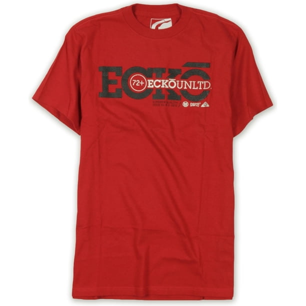 Ecko Unltd. Camiseta gráfica para hombre Scope Plotter, roja, grande