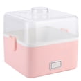 thumbnail image 4 of Olla eléctrica con aislamiento de agua para el hogar, olla para estofado, sopa, gachas, olla de cerámica, enchufe AU, 220V, forma cuadrada, 0,9 L, rosa, 4 of 5