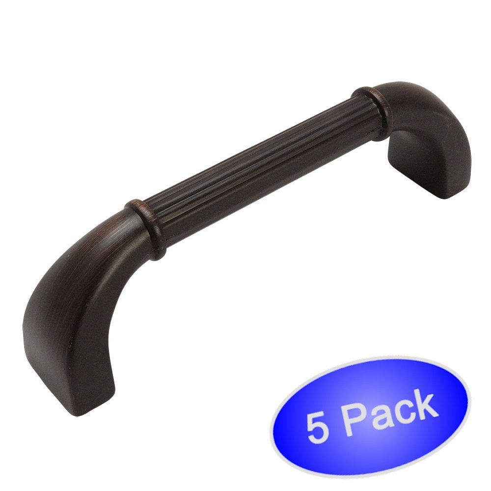 3 Hole Centers 10 Pack 76mm Cosmas 4183ORB Oil Rubbed Bronze Cabinet Hardware Handle Pull 