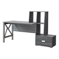 thumbnail image 3 of Jessica Multi-Storage Wood Desk, Distressed Gray, 3 of 8