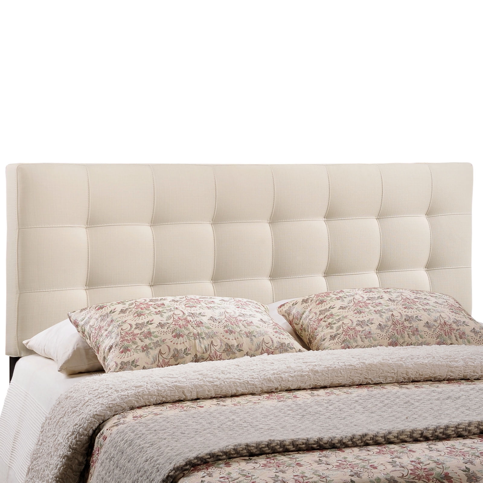 Modway Lily Tufted Headboard, King, Off-White - Walmart.com