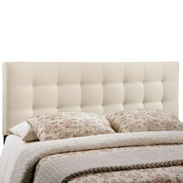 Modway Lily Tufted Headboard, King, OffWhite