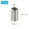 thumbnail image 2 of Unique Bargains Adaptateurs de Filetage Manchon Réducteur Écrou 20 Pcs M8x1.25 Mâle à M6x1 Femelle Écrou de Réparation 12mm, 2 of 7