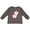 Charcoal, variant on Cute Little Unicorn With Red And Pink Mane, Hearts Girls Long Sleeve Toddler T-Shirt