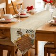 thumbnail image 2 of Vintage Bees Table Runner Linen Burlap Table Runner 72 Inches Long Daisy Floral Pastoral Retro Art Dresser Scarves for Kitchen Island Coffee Dining Room Party Wedding Banquet Holiday Decor 16"x72", 2 of 8
