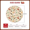 thumbnail image 2 of Xecao Autumn Forest Animals Pattern Christmas Tree Skirt Round Xmas Tree Mat Base Cover for Holiday Home Decorations-30", 2 of 6