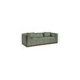 thumbnail image 3 of Meridian Furniture Mallina Green Vegan Leather Sofa, 3 of 8