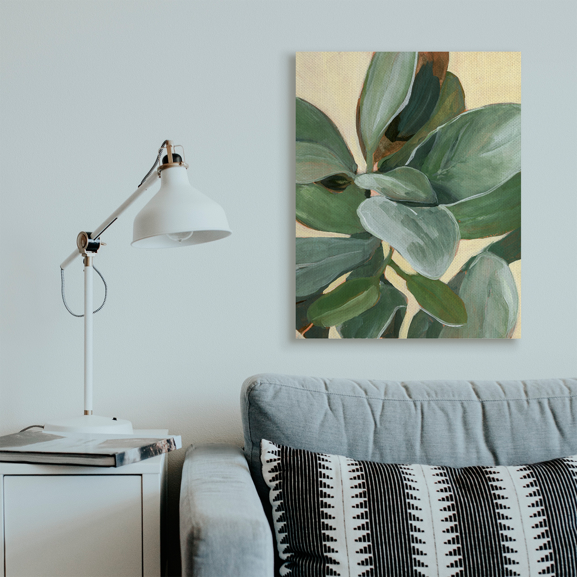 Stupell Industries Potted Plant Study Full Green Leaves Canvas Wall Art, 30 x 40, Design by Annie Warren