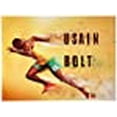thumbnail image 3 of 777 Tri-Seven Entertainment Usain Bolt Poster Running Fast Lightning Art Print, (24x18), 3 of 3