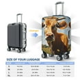 thumbnail image 6 of Balery Luggage Cover Daisy Flower Field Cow Print Suitcase Covers for Luggage Elastic Washable Suitcase Protector Fits 18-32 Inch Luggage-X-Large, 6 of 9