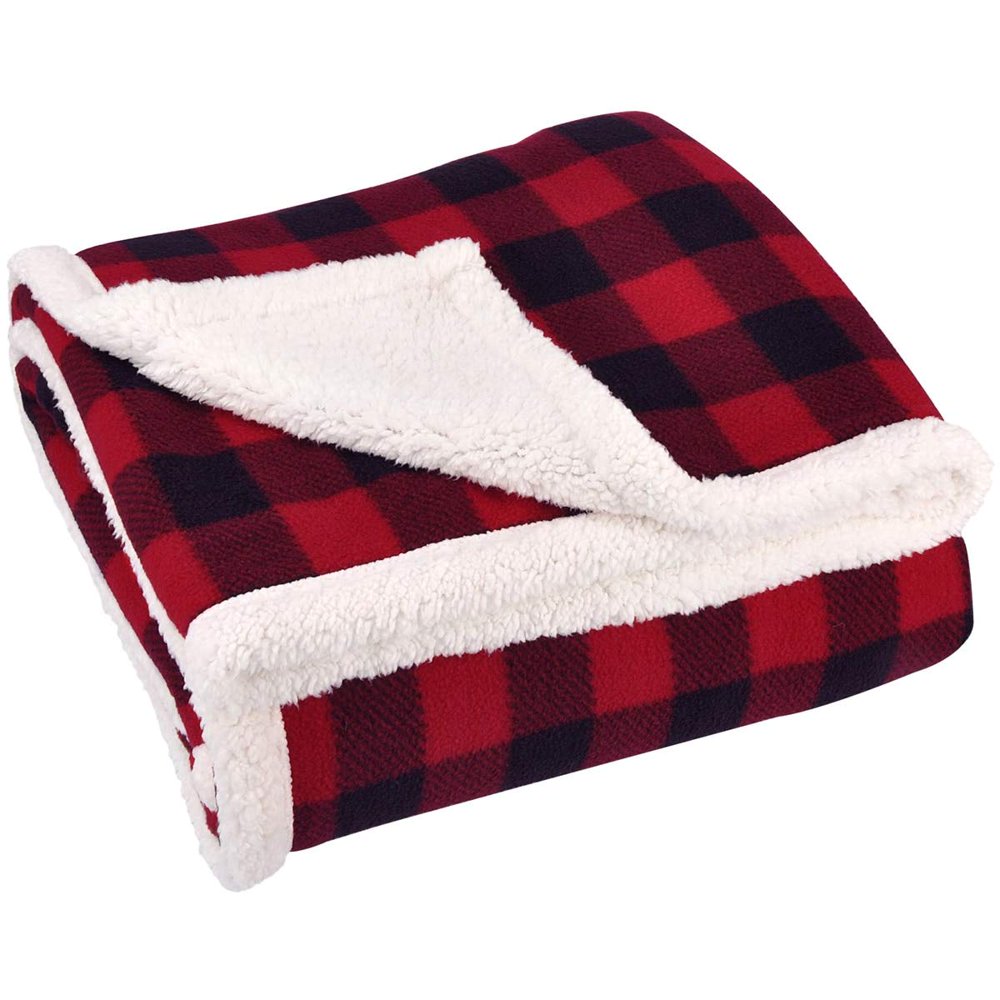 Sunbeam Heated Electric Microplush Throw Blanket, 60" x 50", Red
