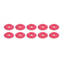 Allstar Performance ALL18696 Countersunk Washer - 1/4 in ID - 1 in OD - Plastic - Pink - Set of 10