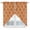 Orange, variant on Orange Morocco Kitchen Window Curtains, Swag Curtains Valance for Bedroom Living Room Bathroom, Farmhouse Ethnic Geometric Grid Aesthetic Rod Pocket Window Curtain Block Drapes 2 Panels 28"x36"