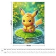 thumbnail image 2 of Manta de Pikachu de varios tamaños, súper suave, de tela con superficie vertical, acogedora y cálida, adecuada para cama, sofá, camping, viajes, para todas las estaciones, ligera y compacta, 60 x 80, 2 of 8