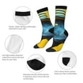thumbnail image 3 of KLL Stylish Yellow Dog Print Cool Socks Men's Women's Crew Socks Funny Crazy Novelty Stockings, 3 of 6
