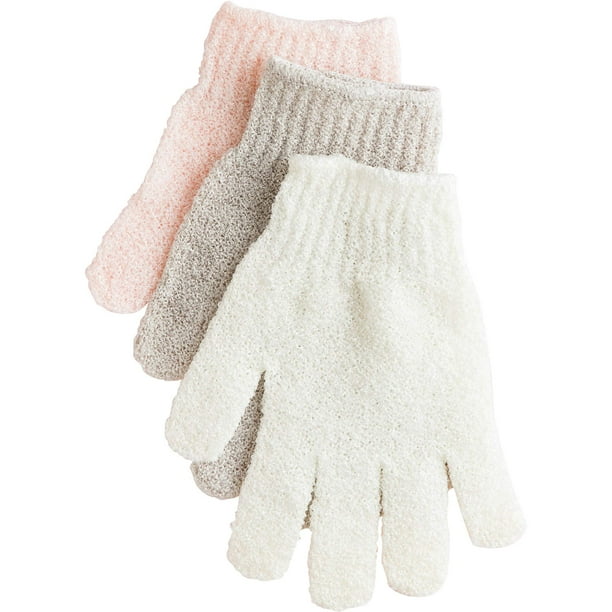 Guantes exfoliantes Urbana para ducha y baño, 1 par