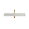 thumbnail image 4 of Wall Mounted Bathroom Sink, Modern Bathroom Vessel Sink with Predrilled Faucet, Rectangle Floating Bathroom Sink for Small Space, 4 of 6