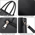 thumbnail image 2 of Handbags for Women Soft PU Leather Large Capacity Ladies Handle Satchel Shoulder Tote Bags with Multiple Pockets, 2 of 7