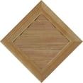 thumbnail image 4 of 24"W x 24"H Diamond Gable Vent (30 3/8"W x 30 3/8"H Frame Size): Unfinished, Non-Functional, Rough Sawn Western Red Cedar Gable Vent w/ Decorative Face Frame, 4 of 12
